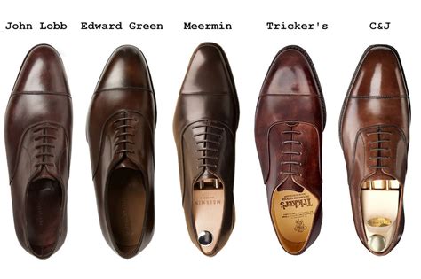 The Oxford captoe showdown: Crockett & Jones vs. Trickers vs. Meermin.